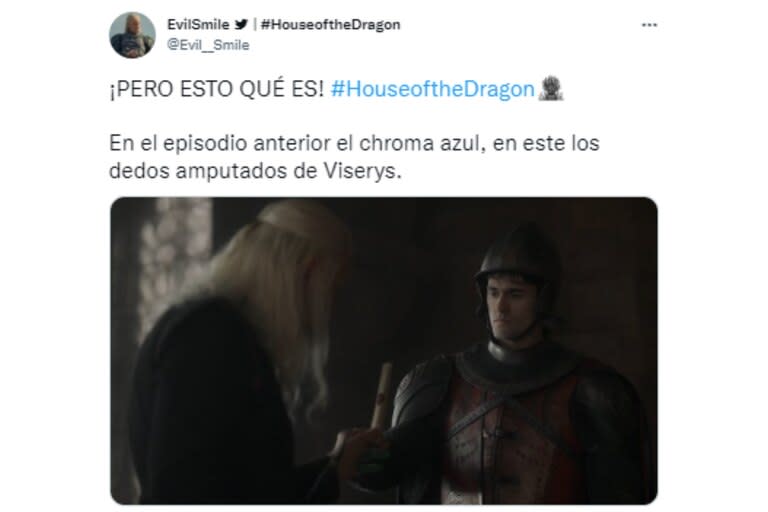 Las reacciones de House of Dragon en Twitter (Foto: Captura de Twitter)