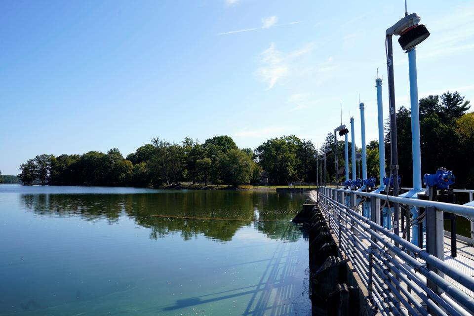 The Oradell Reservoir Dam is 100 years old. Photographed during the centennial celebration on Wednesday, Sept. 20, 2023, in Oradell.