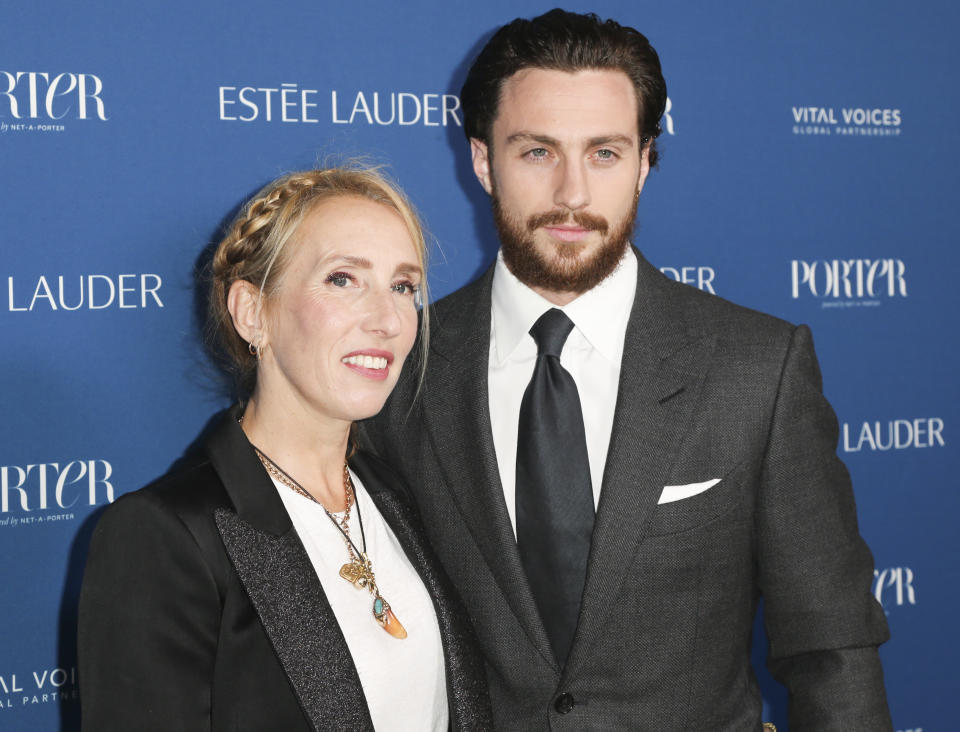 Sam Taylor-Johnson and Aaron Taylor-Johnson (Photo by David Buchan/Variety/Penske Media via Getty Images)