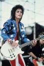 <p>The iconic rockstar Joan Jett wore this very patriotic ensemble for a 4th of July concert.</p>