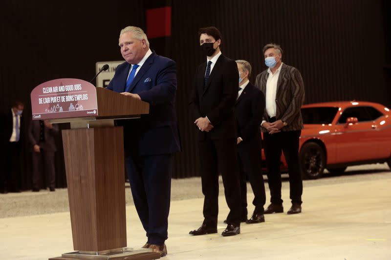 Canadian Prime Minister Trudeau visits the Stellantis Automotive Research and Development Centre in Windsor