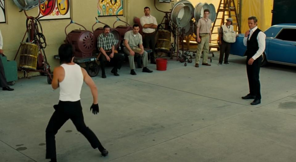 Fight scene in Once Upon a Time in Hollywood