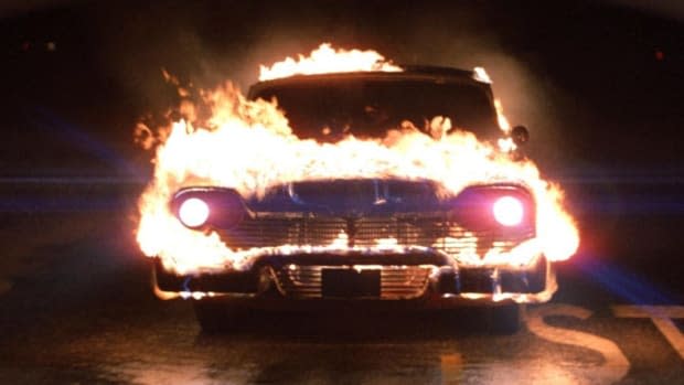 A scene from John Carpenter's "Christine" (1983), a demonic possession movie based on the Stephen King story<p>Columbia Pictures</p>