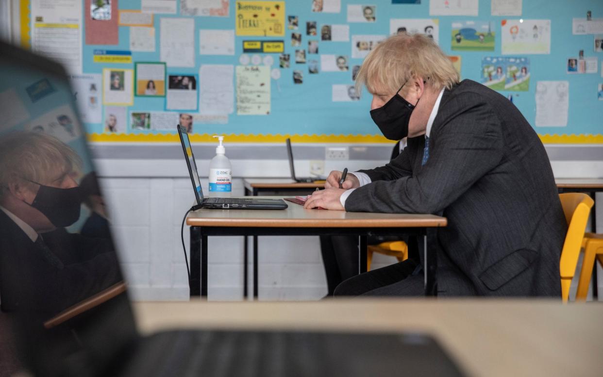 Prime Minister Boris Johnson visits Sedgehill School in South East London - Jack Hill /WPA Pool/Getty Images