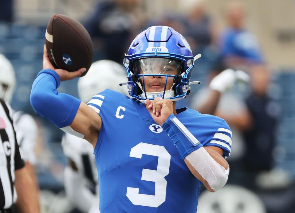 BYU’s Jaren Hall is the second Cougar quarterback to be selected in the NFL draft in the past three years.