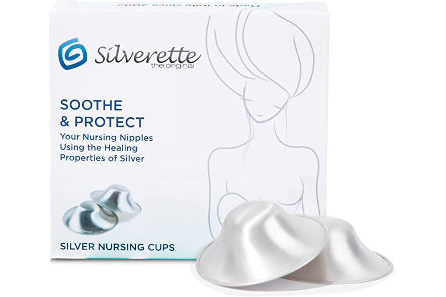 SILVERETTE® XL - The Original Silver Nursing Cups - Soothe and Protect Your Nursing - Made in Italy. (Photo: Amazon SG)