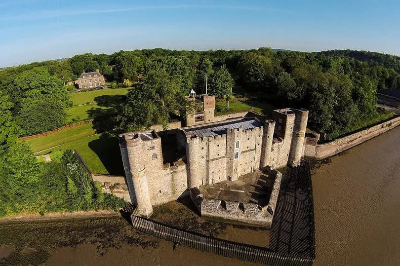 An aerial view of Upnor Castle