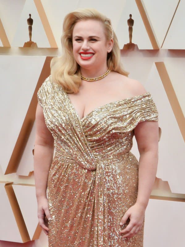 Rebel Wilson arrives for the 92nd annual Academy Awards at the Dolby Theatre in the Hollywood section of Los Angeles on February 9, 2020. The actor turns 44 on March 2. File Photo by Jim Ruymen/UPI