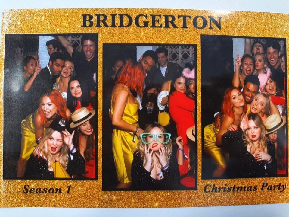 Nicola Coughlan, Bridgerton Season 1 Christmas Party