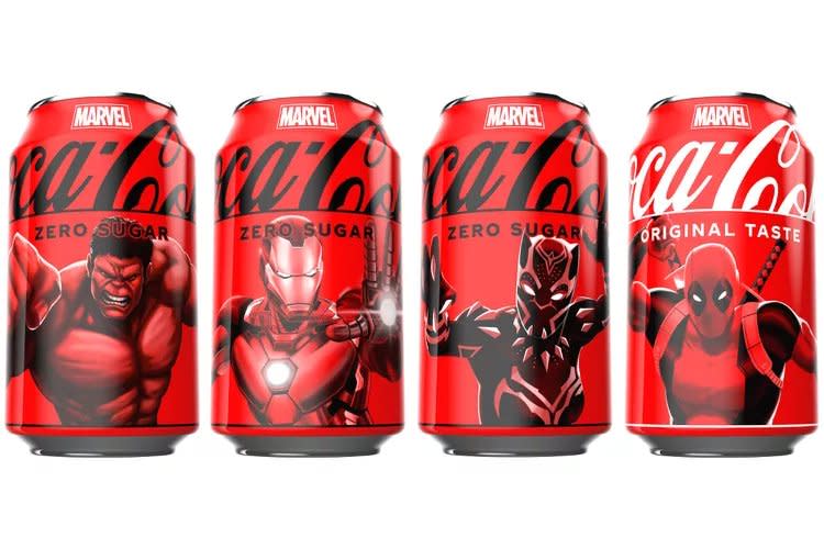 Coca Cola Marvel Cans collaboration