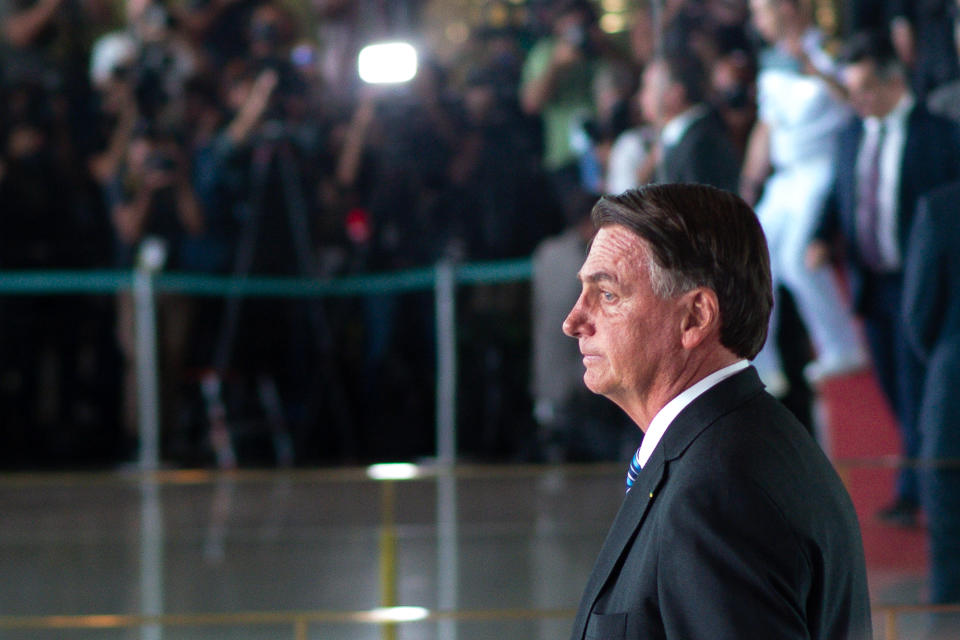 Jair Bolsonaro fez apenas duas declarações e participou de um encontro após a derrota nas urnas (Andressa Anholete/Getty Images)