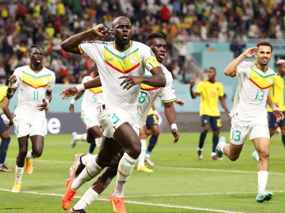 Chelsea defender Kalidou Koulibaly scored the winner against Ecuador and now has England in his sights (Getty)