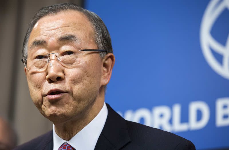 United Nations Secretary-General Ban Ki-moon  in Washington November 21, 2014. REUTERS/Joshua Roberts