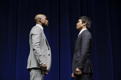 Nobody said watching Mayweather-Pacquiao in person was going to be cheap. (AP Photo/Jae C. Hong)