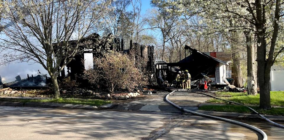 A fire at the intersection of College Street and Webster Street in Boone was the result of a more than two-hour stand-off between Michael Glynn and Boone Police on May 1, 2023.