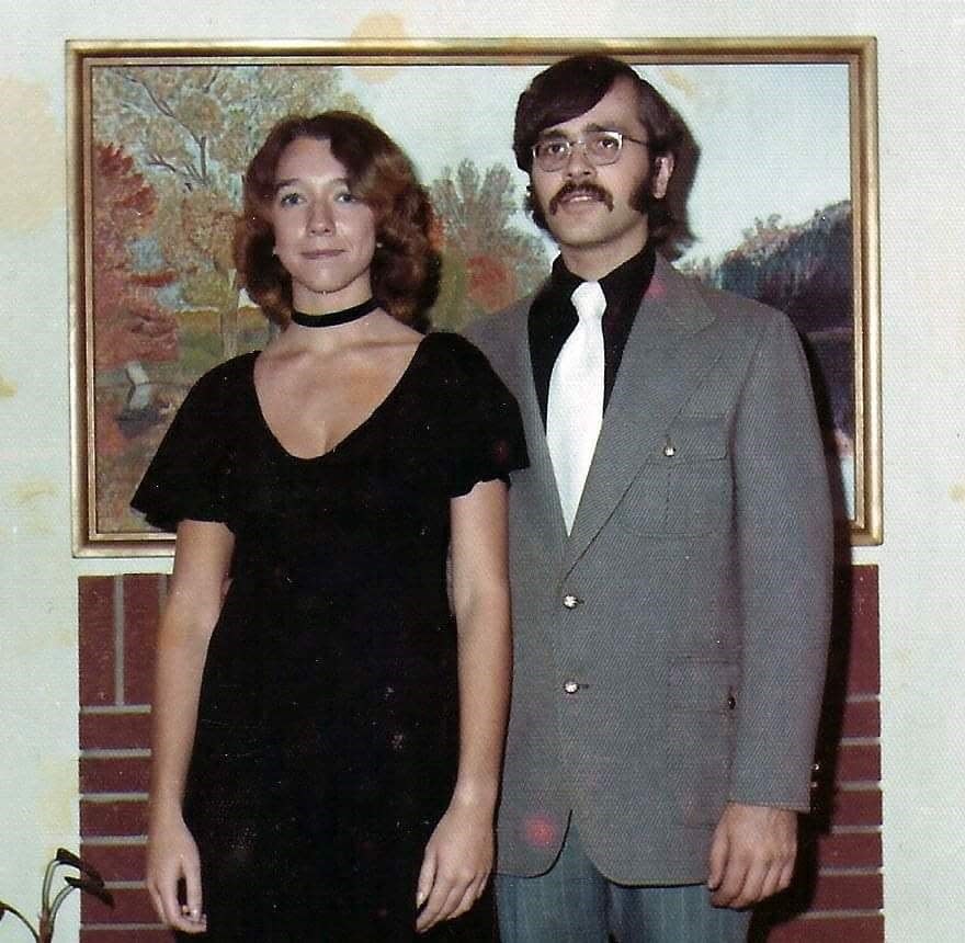 The couple in 1972