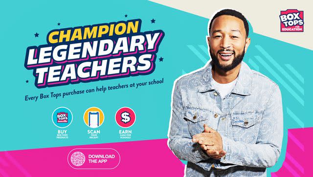 <p>Box Tops for Education</p> John Legend for Box Tops for Education