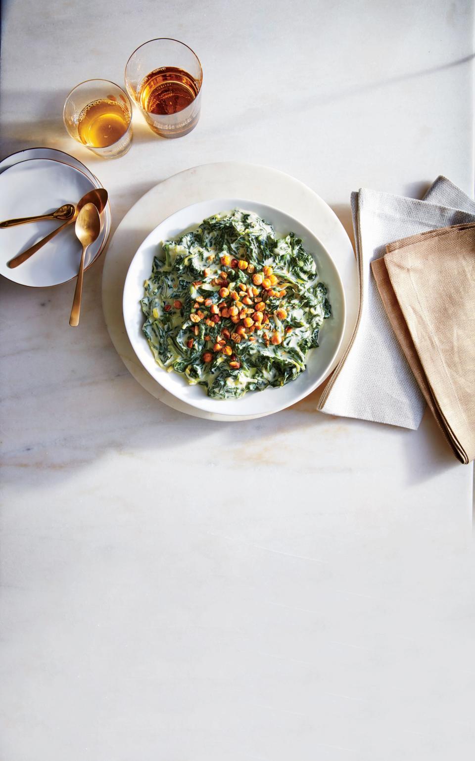 Creamed Winter Greens