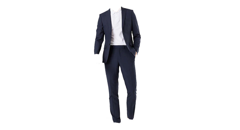 The Ultimate Navy Slim Fit Wool Blend Suit