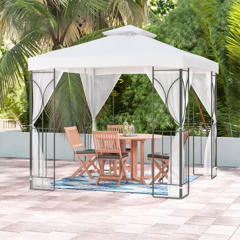 <p><a href="https://go.redirectingat.com?id=74968X1596630&url=https%3A%2F%2Fwww.wayfair.com%2F--%2Fpdp%2Fsuntime-outdoor-living--polenza-8.2-ft.-w-x-8.2-ft.-d-metal-patio-gazebo-pg01078usa-l7052-stol1319.html&sref=https%3A%2F%2Fwww.goodhousekeeping.com%2Flife%2Fmoney%2Fa60608675%2Fway-day-wayfair-outdoor-patio-furniture-sale-2024%2F" rel="nofollow noopener" target="_blank" data-ylk="slk:Shop Now;elm:context_link;itc:0;sec:content-canvas" class="link ">Shop Now</a></p><p>Polenza Metal Patio Gazebo</p><p>wayfair.com</p><p>$349.99</p>