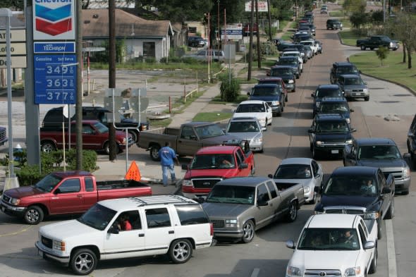 Long gas station line