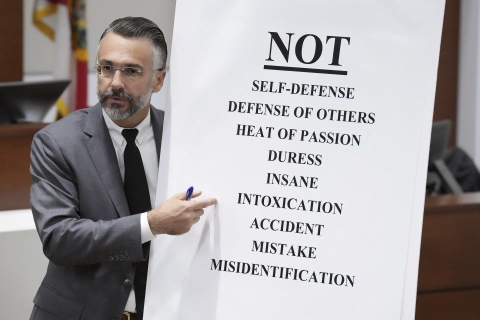 Capital defense attorney Casey Secor questions a potential juror during jury selection in the penalty phase of the trial of Marjory Stoneman Douglas High School shooter Nikolas Cruz at the Broward County Courthouse in Fort Lauderdale, Fla. on Tuesday, May 16, 2022.