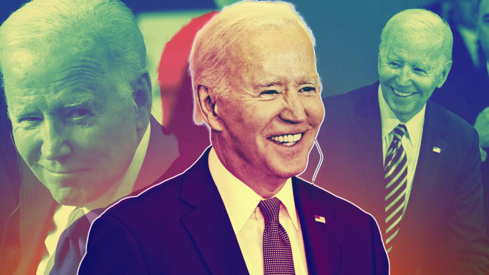 Photo illustration of President Biden.