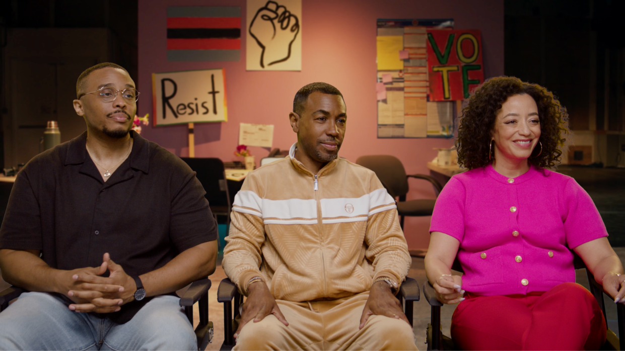 (L-R): Jason Parham (senior writer at WIRED, producer); Prentice Penny (director, executive producer); Joie Jacoby (showrunner, executive producer)