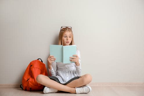 <span class="caption">Engaging young people is a challenge for museums</span> <span class="attribution"><a class="link " href="https://www.shutterstock.com/image-photo/cute-schoolgirl-backpack-sitting-on-floor-1166327335" rel="nofollow noopener" target="_blank" data-ylk="slk:Pixel-Shot/Shutterstock;elm:context_link;itc:0;sec:content-canvas">Pixel-Shot/Shutterstock</a></span>