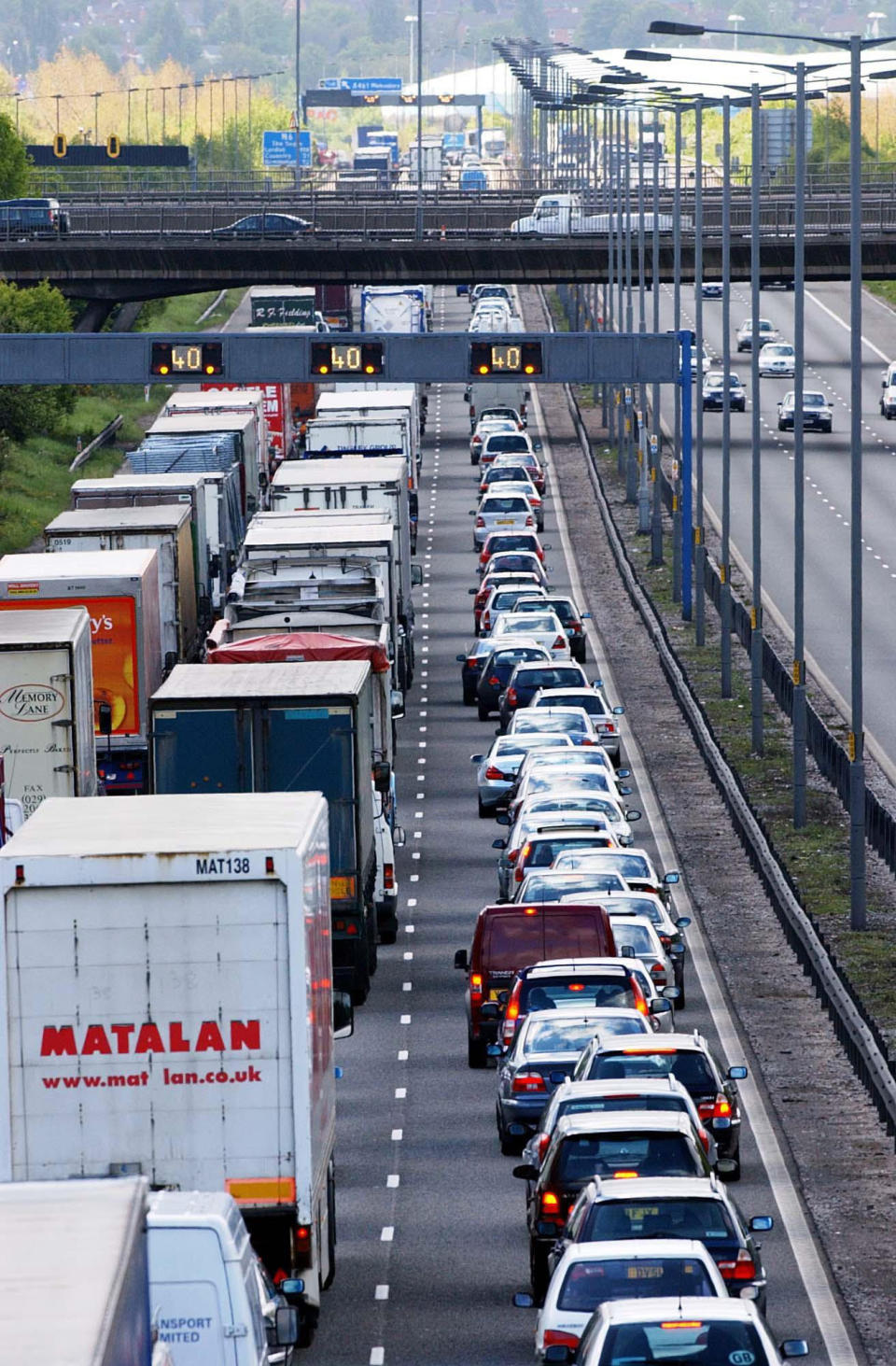 File photo dated 22/05/03 of traffic on the M6. Britain's roads are more travelled than ever according to latest figures published by the Department for Transport.  