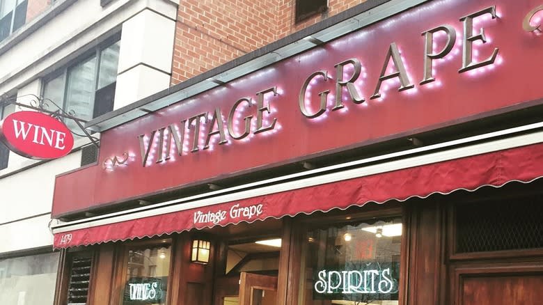 Vintage Grape Wines storefront