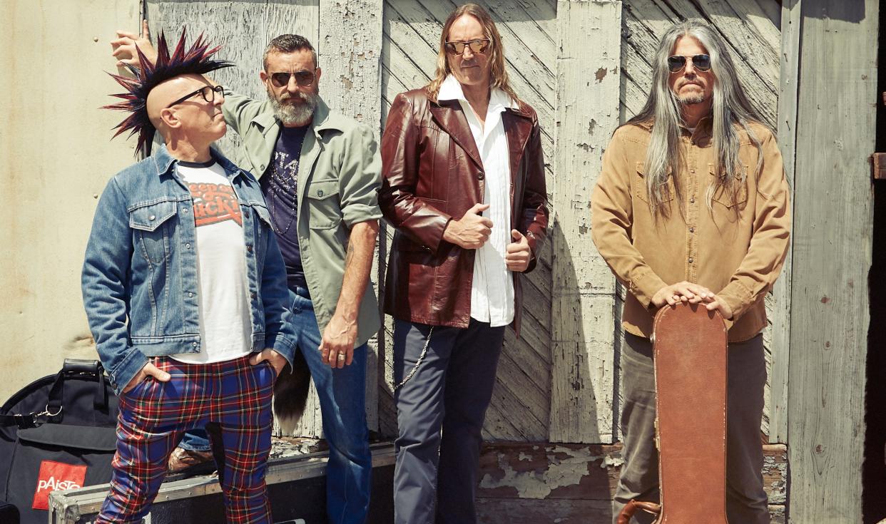 Members of the band Tool from left are Maynard James Keenan (vocals), Justin Chancellor (bass), Danny Carey (drums) and Adam Jones (guitar).