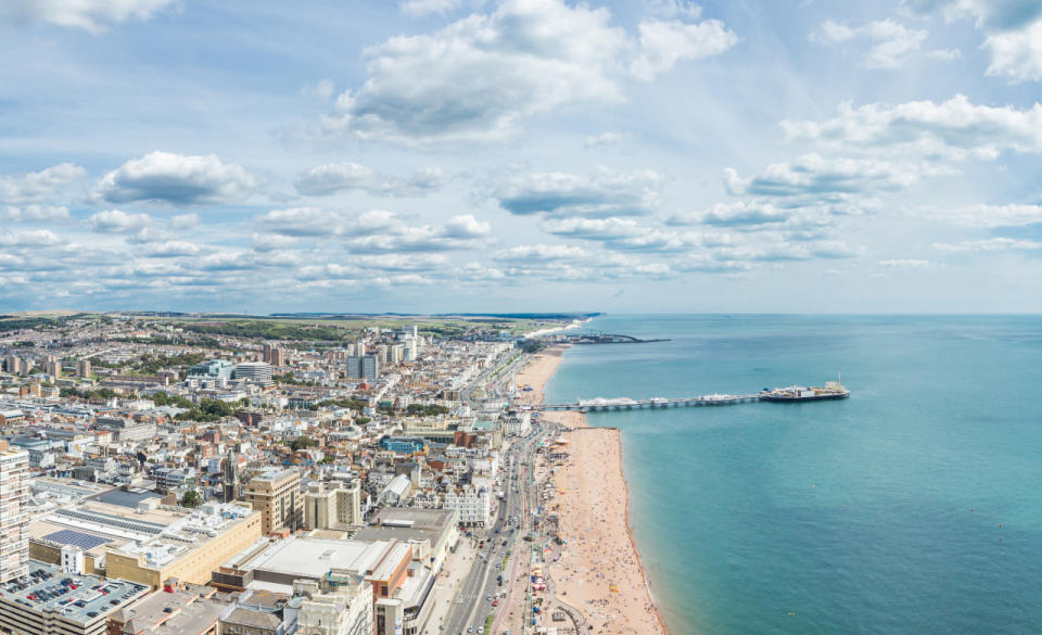 View from the top: This is what Brighton looks like from atop the i360.