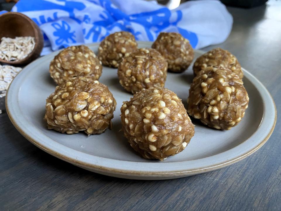 While these peanut butter granola balls are a treat, they provide our bodies nutrition and energy.
