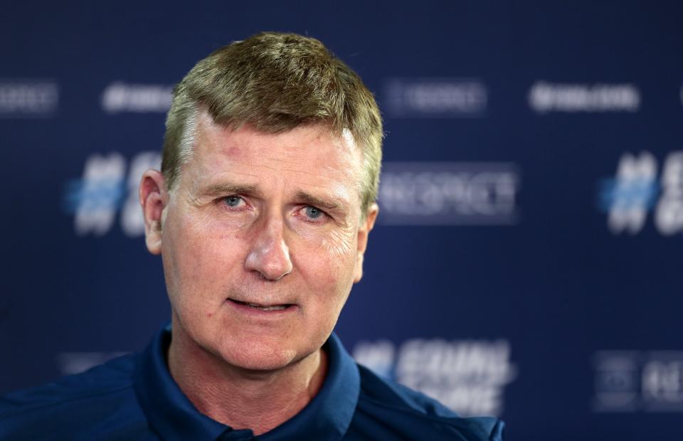 Republic of Ireland manager Stephen Kenny has called for leadership over discrimination (Trenka Attila/PA) (PA Wire)