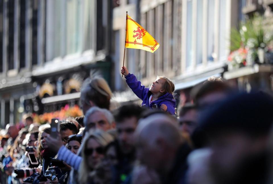 The Scottish Lion Rampant has been flown regularly since 2010 (PA)