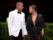 <p>Bey and Jay-Z walked the pink carpet at the Met Gala in 2014 where the theme was 'Charles James: Beyond Fashion'. </p>