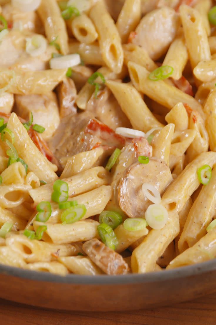 Cajun Chicken Sausage Alfredo