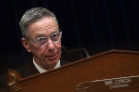 Subcommittee chairman U.S. Representative Lynch presides over a U.S. House Oversight subcommittee hearing on election security on Capitol Hill in Washington