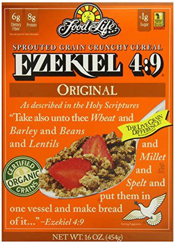 9) Ezekiel 4:9 Organic Sprouted Whole Grain Cereal