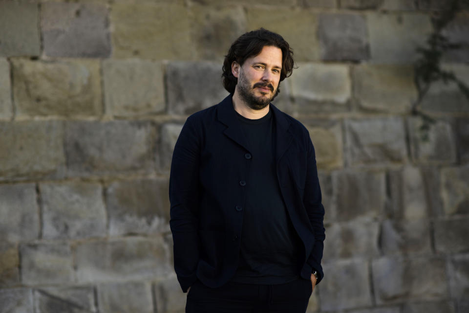 FILE - Director Edgar Wright poses for portraits for the film "Last Night in Soho" during the 78th edition of the Venice Film Festival in Venice, Italy, on Sept. 5, 2021. (AP Photo/Domenico Stinellis, File)