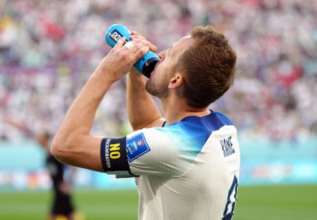 Harry Kane wearing a FIFA ‘no discrimination’ armband