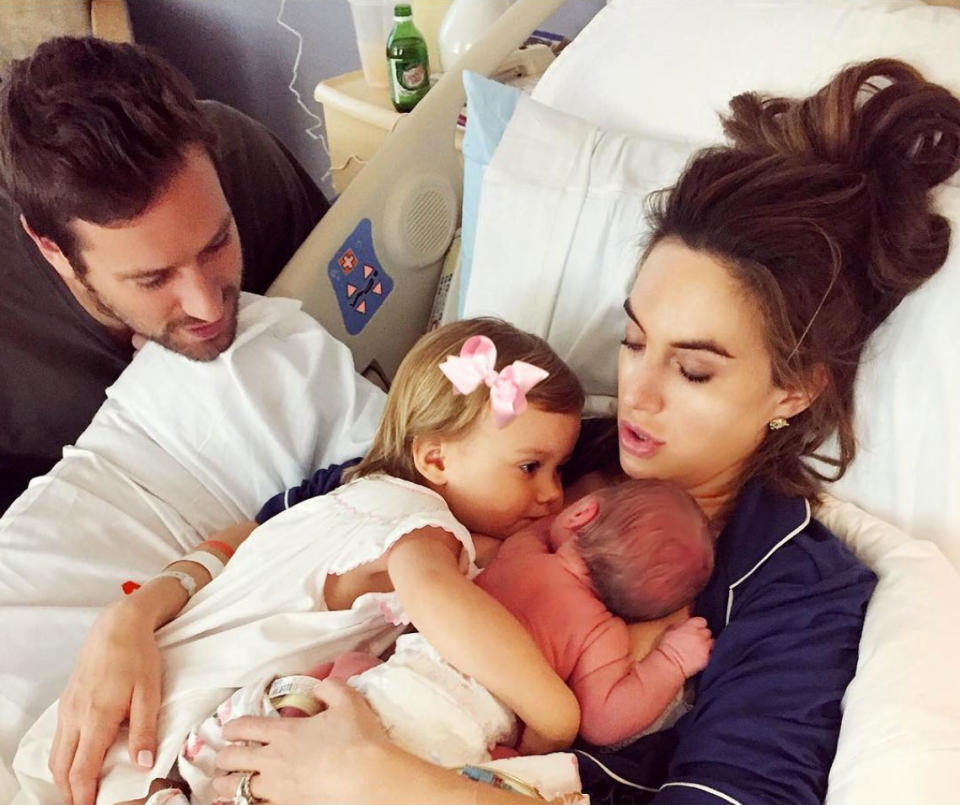 <p>Armie Hammer and his wife, Chief Correspondent of the Human Rights Foundation Elizabeth Chambers Hammer, <span>welcomed their second child</span> on Jan. 15, in Los Angeles, his rep confirmed to PEOPLE exclusively. The baby boy joins the couple’s daughter Harper, 2. “Emerging from his sister’s smooches to say hello,” Chambers Hammer captioned a photo of her children, revealing her newborn son’s name. “Welcome to the world, Ford Douglas Armand Hammer!”</p>