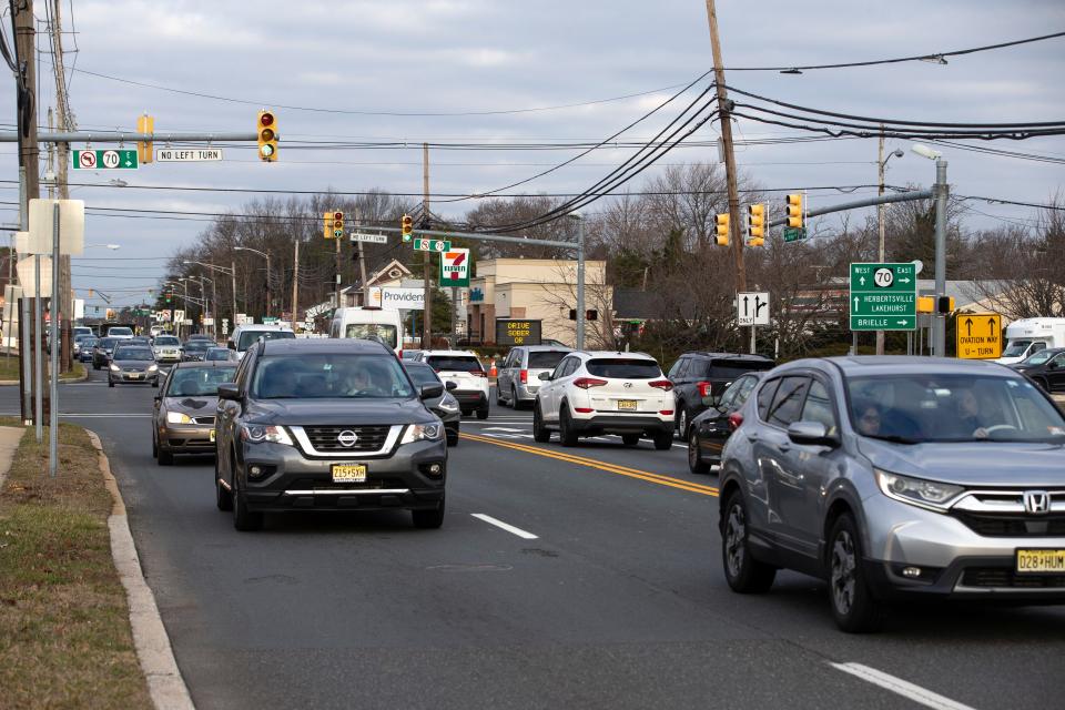 Heavy traffic at the intersection of Route 70 and Chambers Bridge Road in Brick.
Brick, NJ
Thursday, January 11, 2024