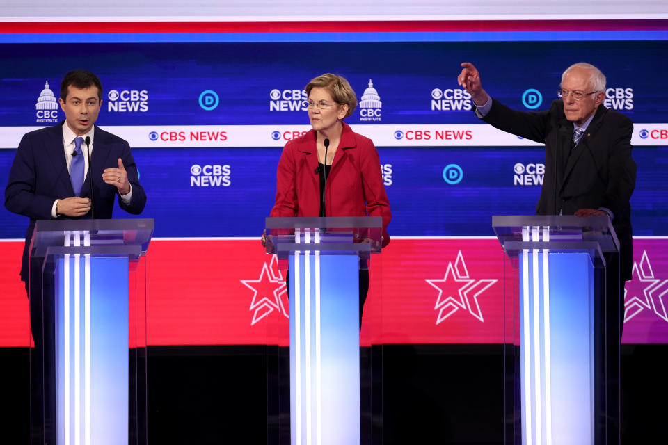 Democratic Presidential Candidates Debate In Charleston Ahead Of SC Primary