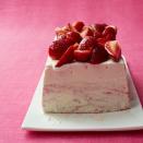 <p>Try this no-bake, frozen cheesecake full of fresh, ripe strawberries for a fuss-free Easter dessert.</p><p>Get the <strong><a href="https://www.womansday.com/food-recipes/food-drinks/recipes/a11347/strawberry-ice-cream-cheesecake-recipe-wdy0812/" rel="nofollow noopener" target="_blank" data-ylk="slk:Strawberry Ice Cream Cheesecake recipe.;elm:context_link;itc:0;sec:content-canvas" class="link ">Strawberry Ice Cream Cheesecake recipe. </a></strong></p>