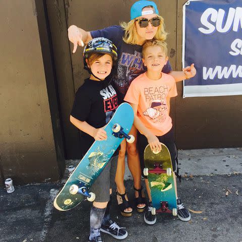 <p>Britney Spears Instagram</p> Britney Spears with her kids, Sean Preston and Jayden James Federline.
