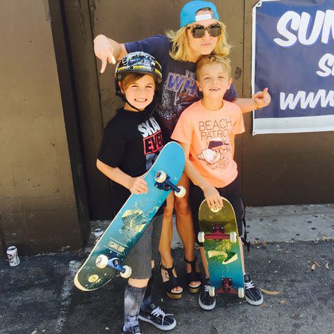 <p>Britney Spears Instagram</p> Britney Spears with Sean Preston and Jayden James in 2015