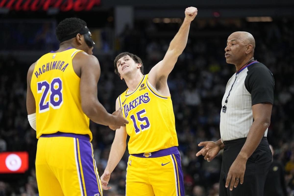 Timberwolves hand Lakers fourth-straight loss as LeBron sits