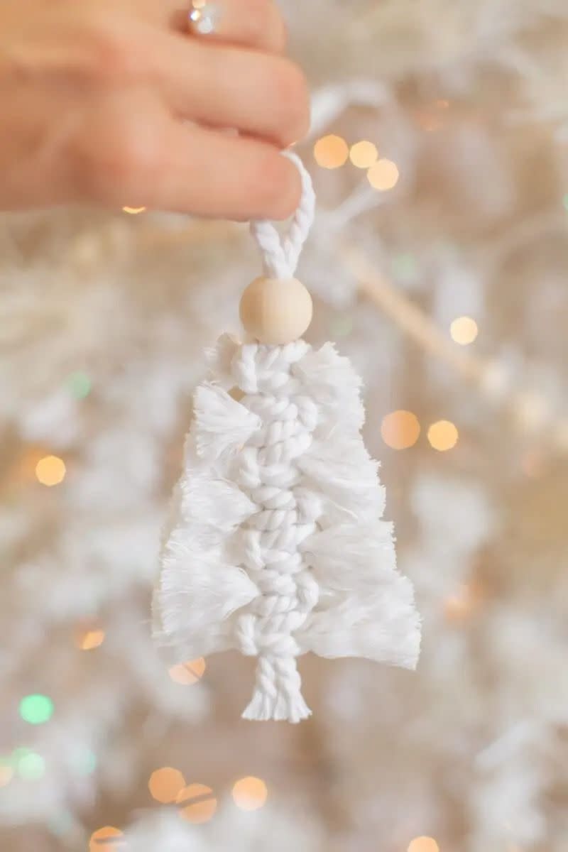 diy christmas ornaments macrame ornaments